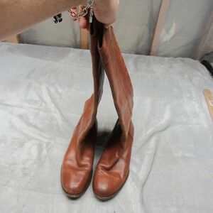 Frye Womens Boots 8.5B Brown Melissa Leather Cognac Tall Western Riding Pull-On